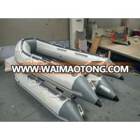 3.0m light grey cheap 0.9mm pvc material inflatable boat with CE made in China