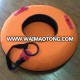 orange cheap rubber heavy duty inflatable towable hard bottom circle ski snow sled tubes for adult